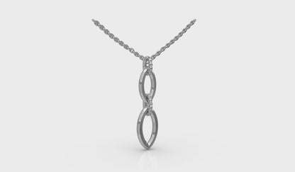 Double Drop Link Necklace