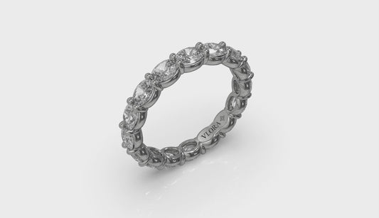 Elegant Oval Eternity Ring