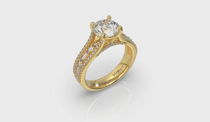 Crowned Engagement Ring