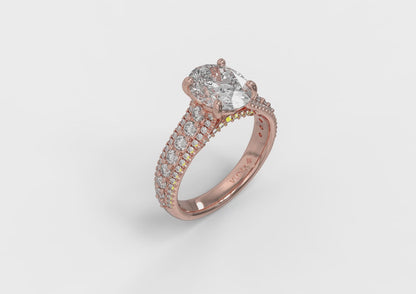 Matching Band for Bold Cathedral Oval Engagement Ring