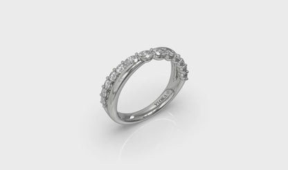 Crossed Oval Stackable Band