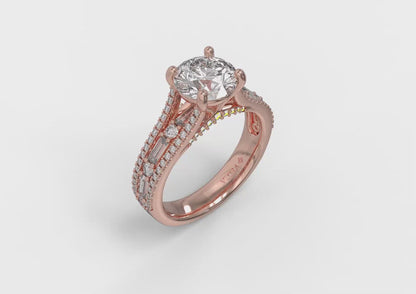 Crowned Engagement Ring