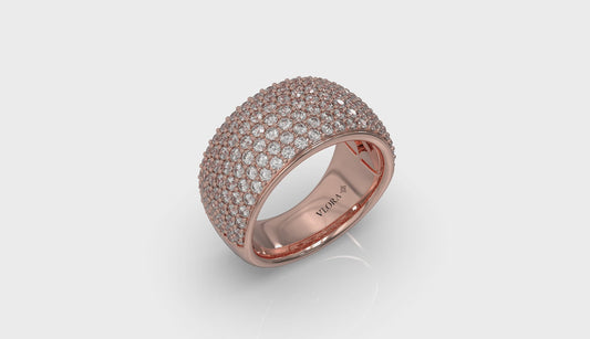 Diamond Multi-Row Statement Ring