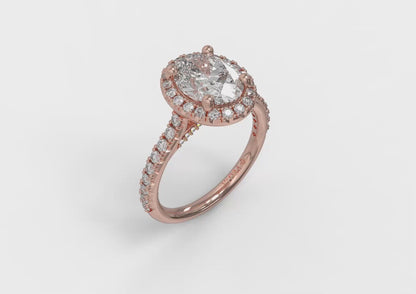 Matching Band for Timeless Oval Halo Engagement Ring