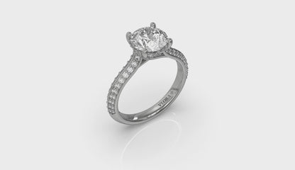 Harmony Hidden Halo Engagement Ring
