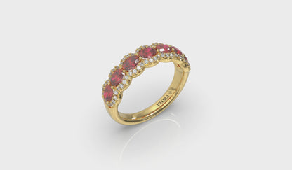 Diamond and Ruby Statement Ring