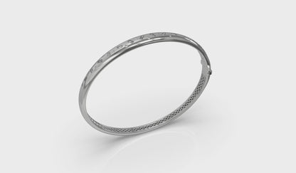 Baguette and Round Diamond Confetti Bangle