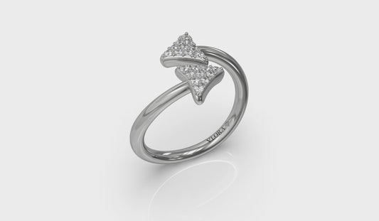Diamond Trinity Wrap Ring