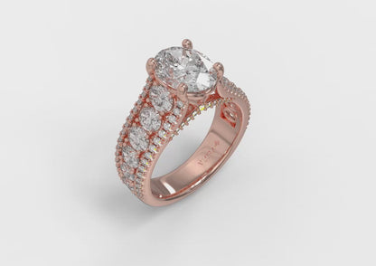 Matching Band for Dramatic Oval Engagement Ring