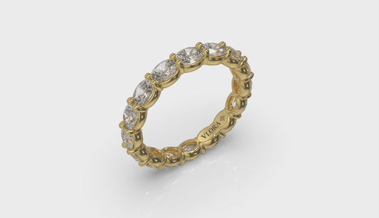 Elegant Oval Eternity Ring
