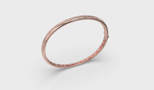 Diamond Vlora Star Hinged Bangle