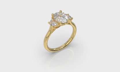 Harmony Three Stone Engagement Ring