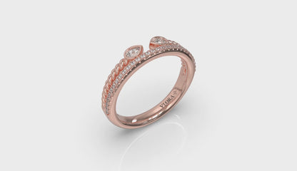 Marquise Duo Pavé Band